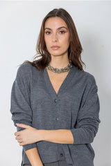 Cárdigan Mercurio - pizarra