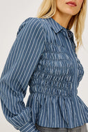 Camisa Bradshaw - Indigo Stripe