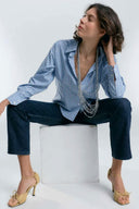 Collar Long Gus - plateado