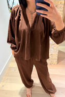 Blusa Olga - brown