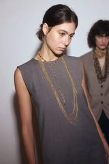 Collar Long Gus - dorado