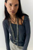 Collar Tie Drops - plata