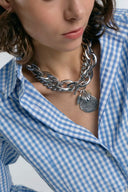 Collar Mom - plateado